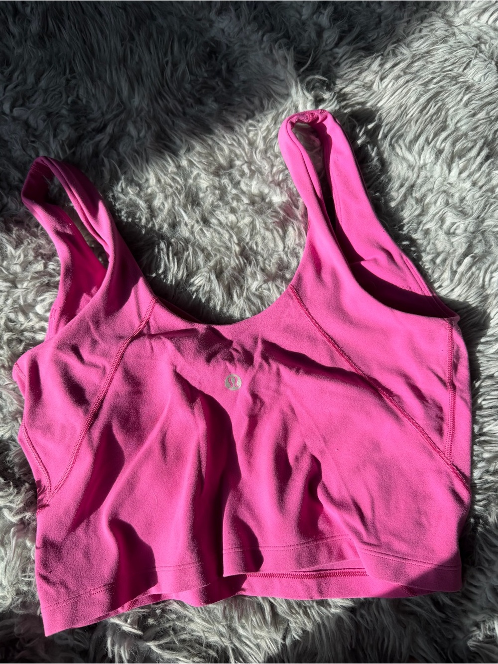 Pink align tank top